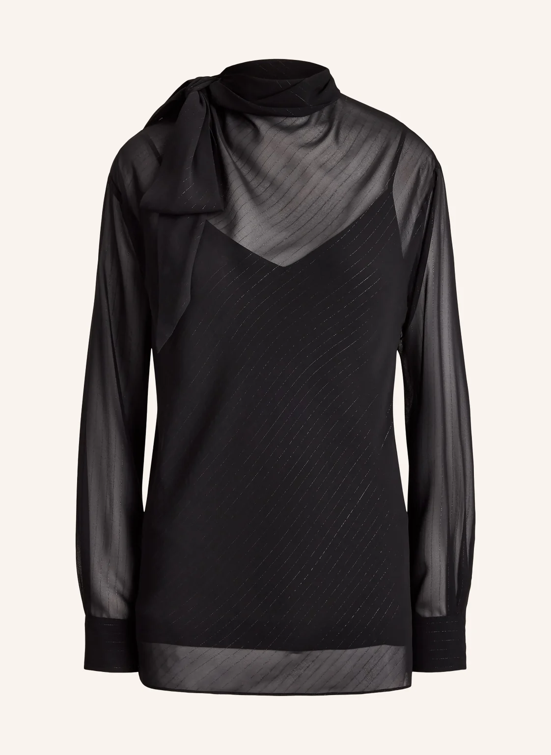 LAUREN RALPH LAUREN Schluppenbluse mit Glitzergarn