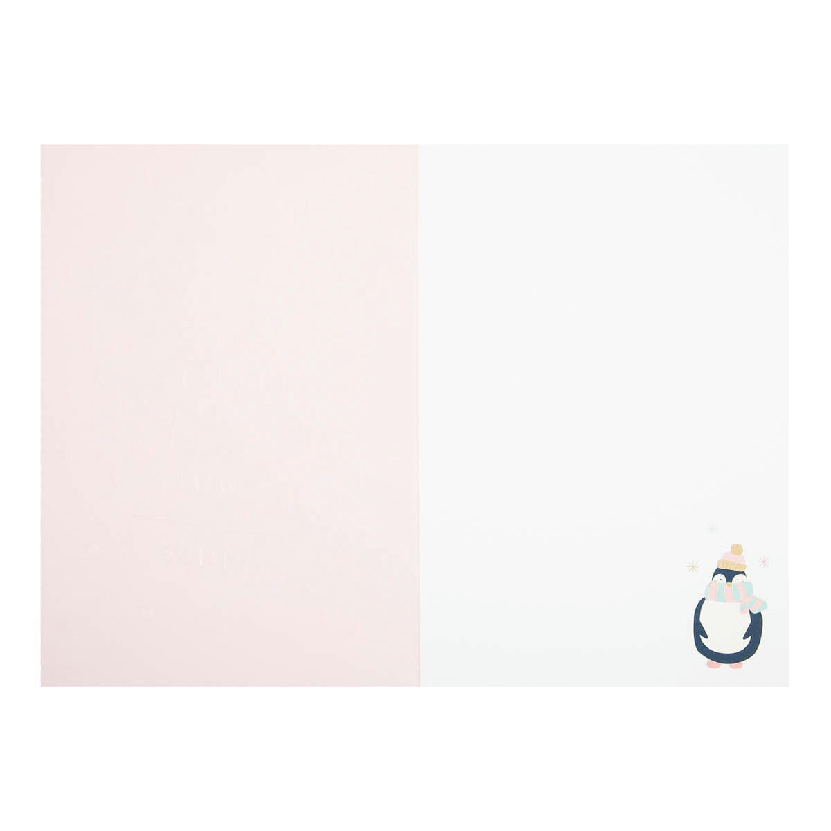 - Carte De Vœux Céleste Pingouin