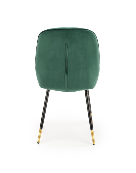 Krzesło tapicerowane K437 VELVET ciemnozielone