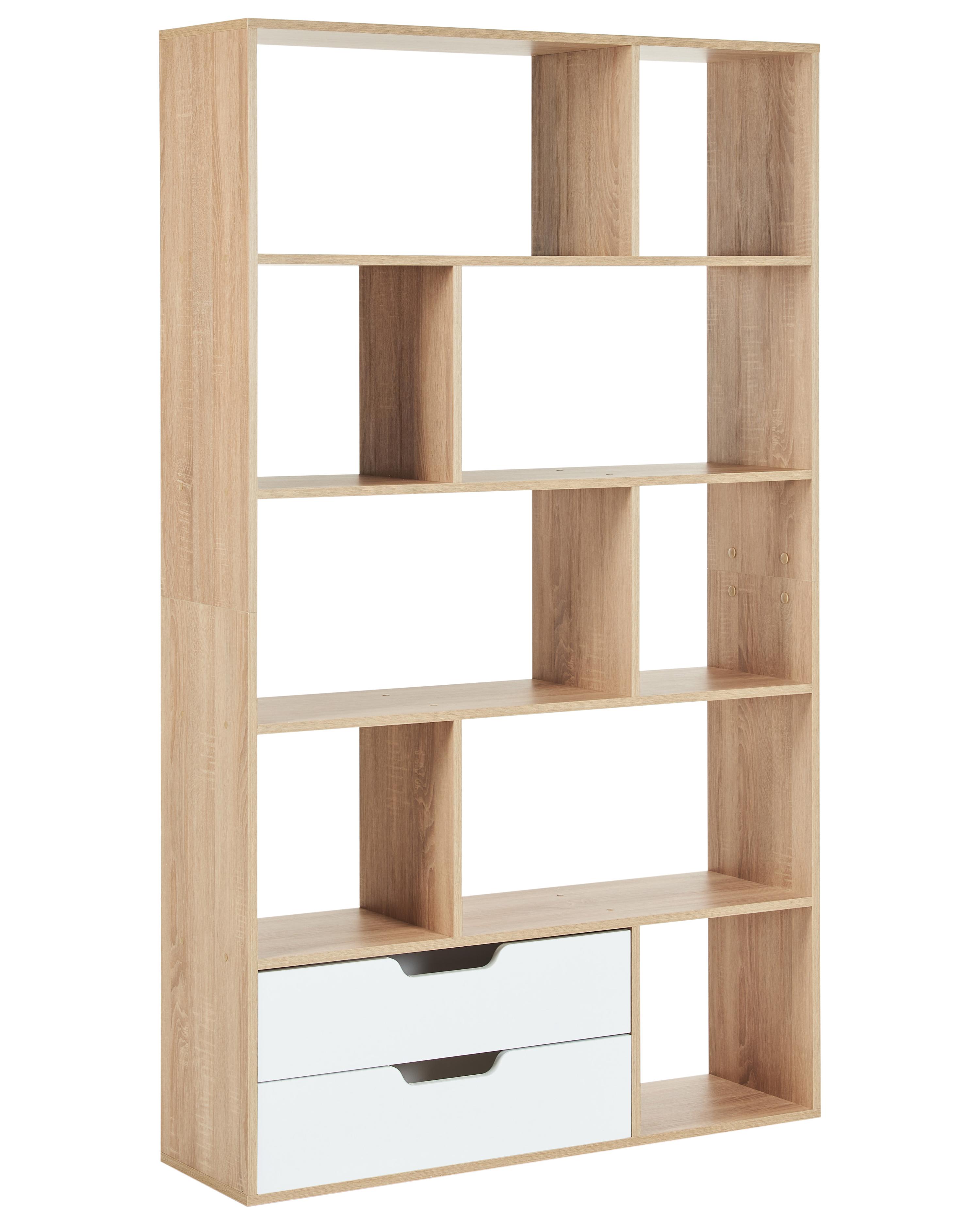 Bookcase WADENA 185 cm Brown/ White