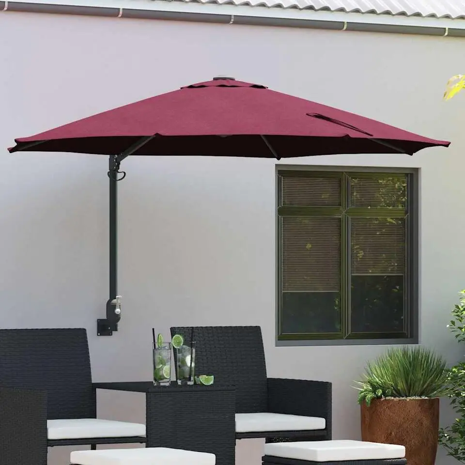 vidaXL - Tuinparasol - Rood - Polyester