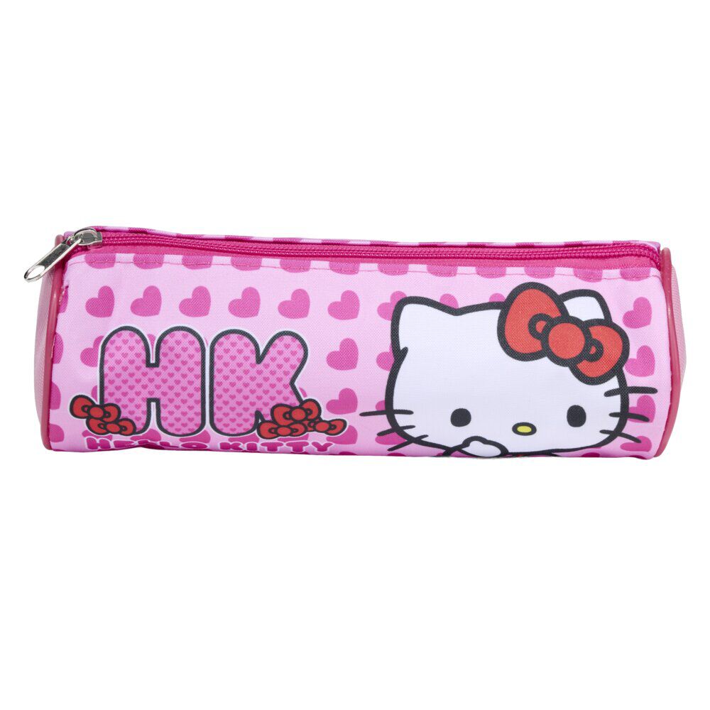 Trousse Hello Kitty rose Ø8xL23cm