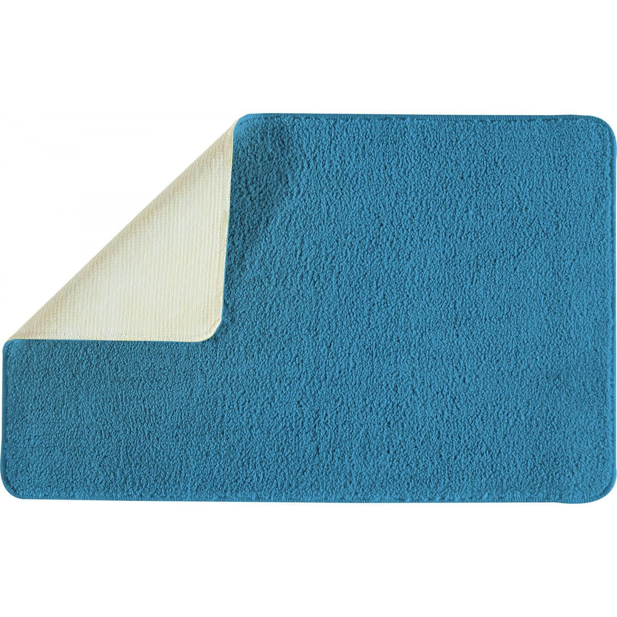 POLYNESIE - Tapis de bain en polyester uni pacifique 50x80cm