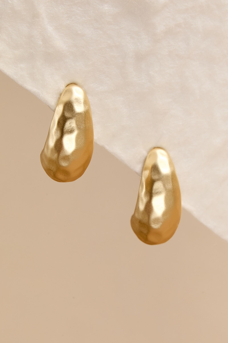 Patricia Hammered Teardrop Earrings