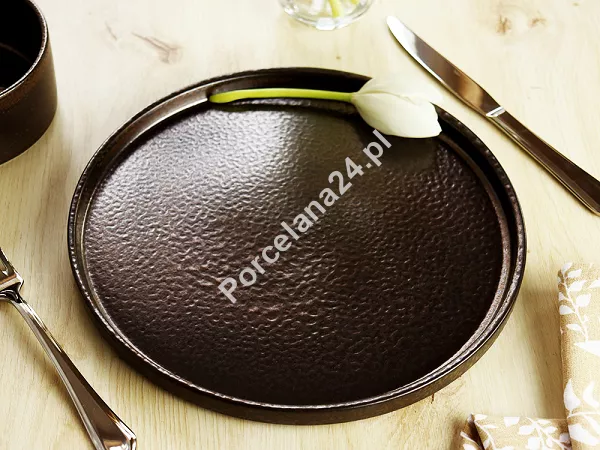 Komplet talerzy na 6 osób (18 el.) Chic - Verso Black Brown