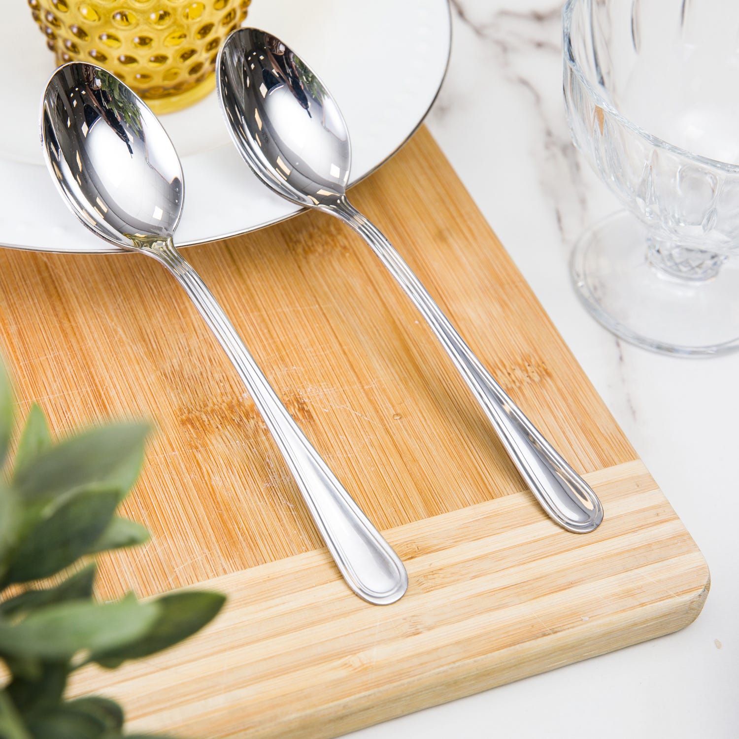 Set cucchiaini City in acciaio inox, 2 pezzi