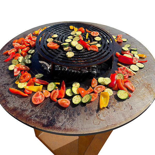 BRASERO COULEUR CORTEN diamètre 95cm