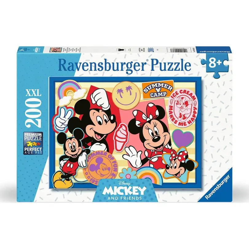 Puzzle 200-teilig Mickey und Minnie
