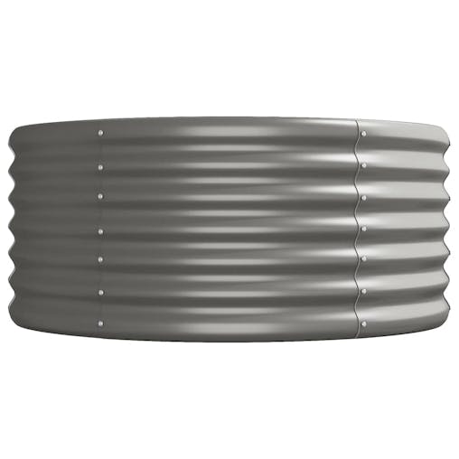 NNEVL Garden Planter Powder-coated Steel 296x80x36 cm Grey