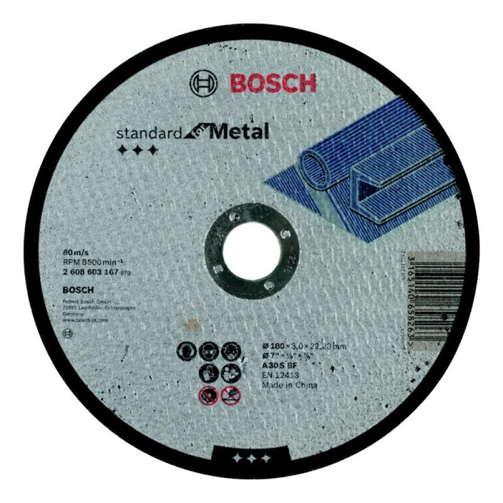 KAPPESKIVE BOSCH METALL 180X3MM