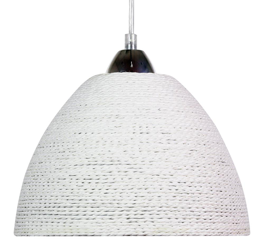 Lampa wisząca biała BRAID 1xE27x60W wym: 100x23x23 cm Candellux