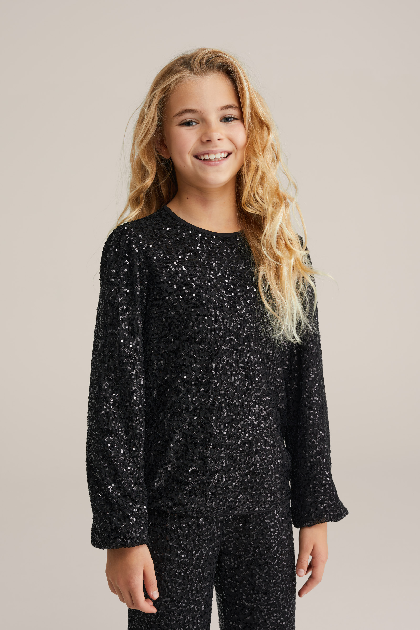 Meisjes T-shirt met pailletten