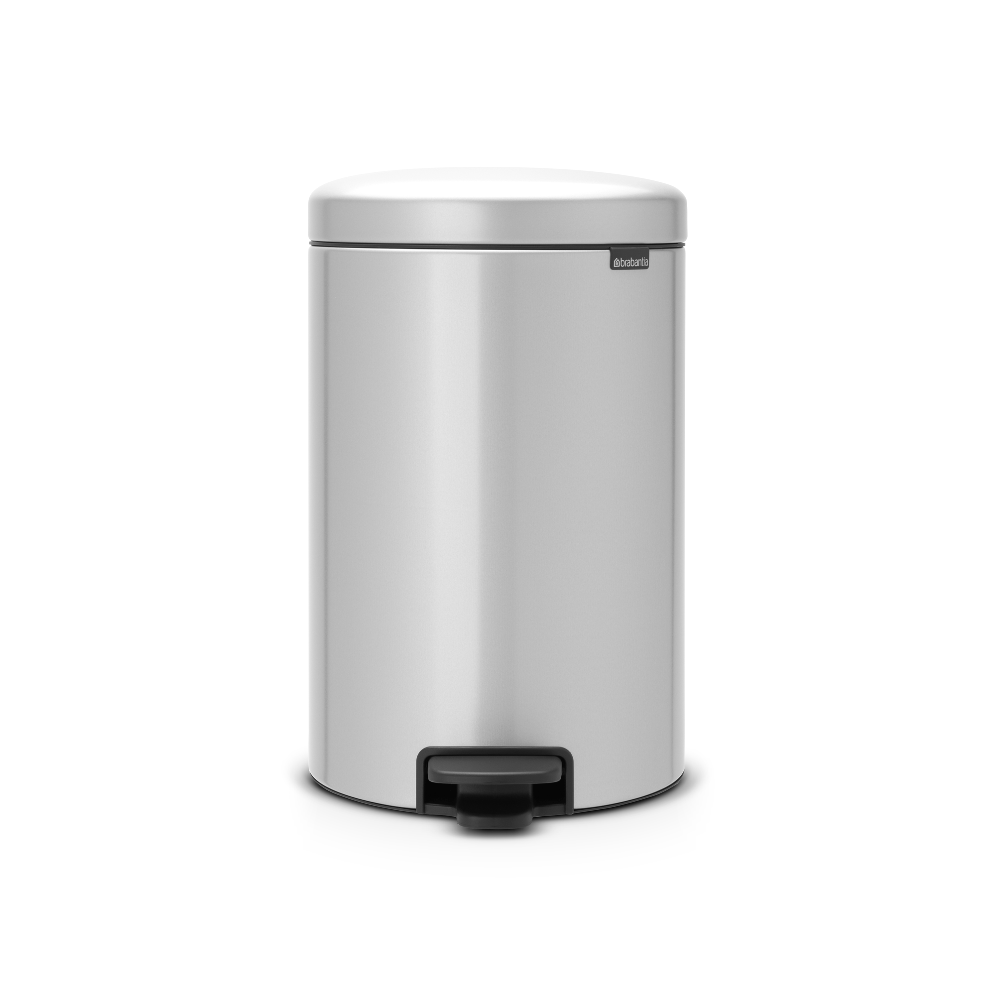 Brabantia NewIcon Pedaalemmer, 20 liter, kunststof binnenemmer - Metallic Grey