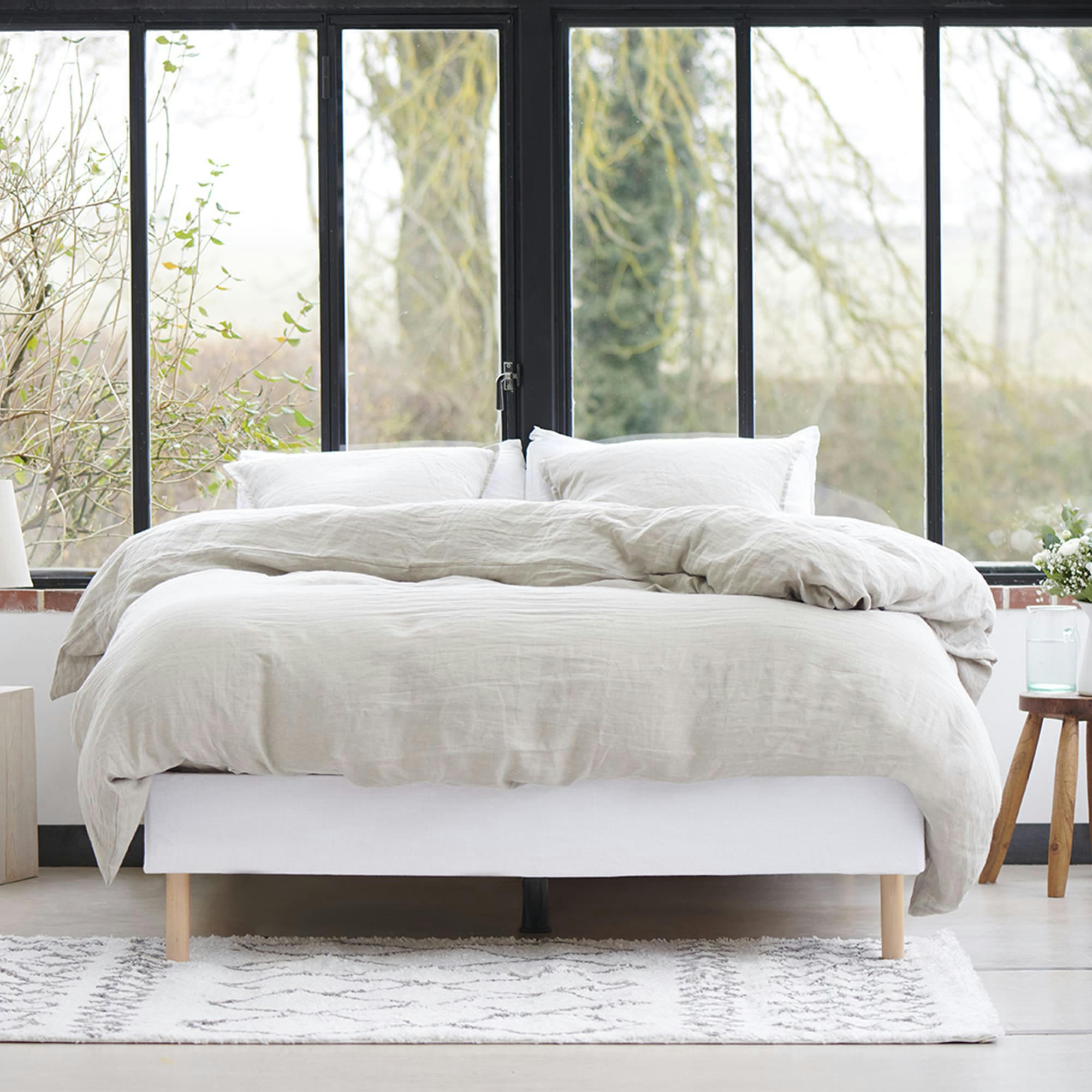 HOUSSE DE COUETTE LIN - Housse de couette en lin naturel 240x220cm