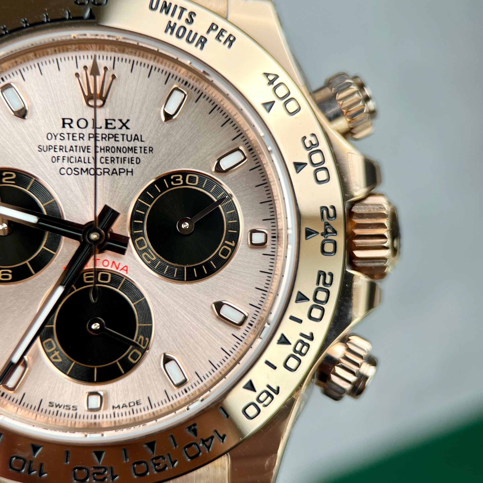 Rolex Daytona 116505 RG Plated Pink Dial 40mm Oyster Super Clone