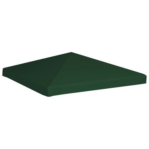 NNEVL Gazebo Top Cover 310 g/m&sup2; 3x3 m Green