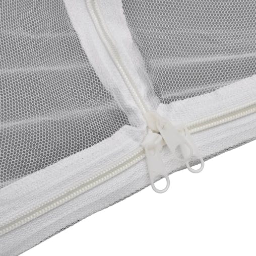 NNEVL Camping Tent 200x120x130 cm Fiberglass White