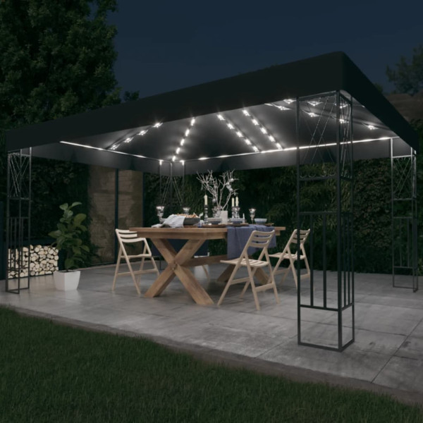 Altana Antracyt 3 x 4 m Tkanina vidaXL