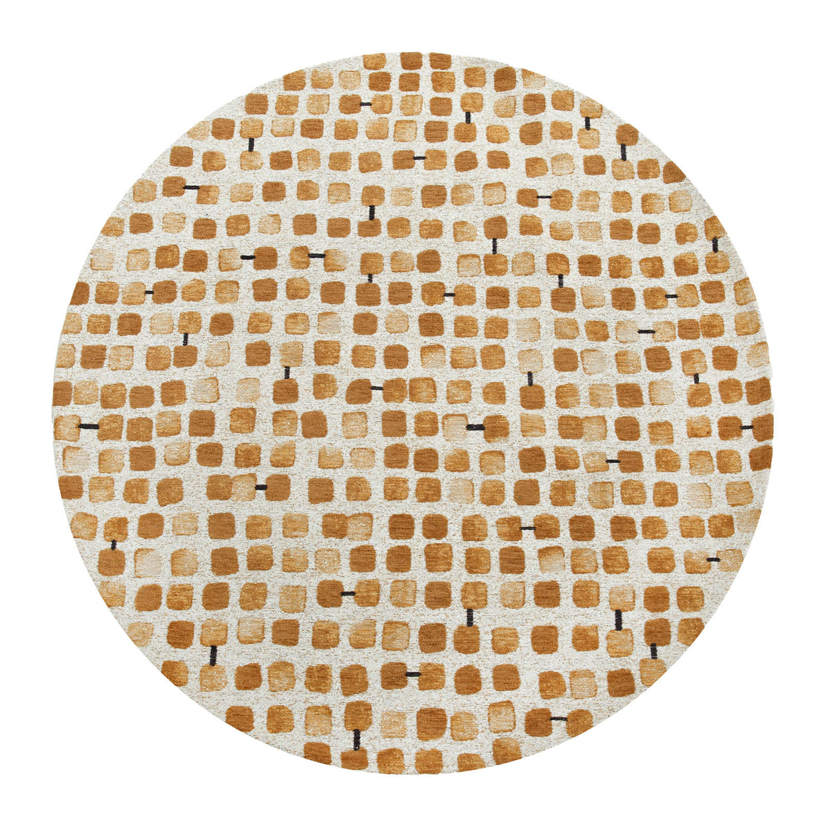 Louis De Poortere vloerkleed Peach Party - geel - 140x140cm