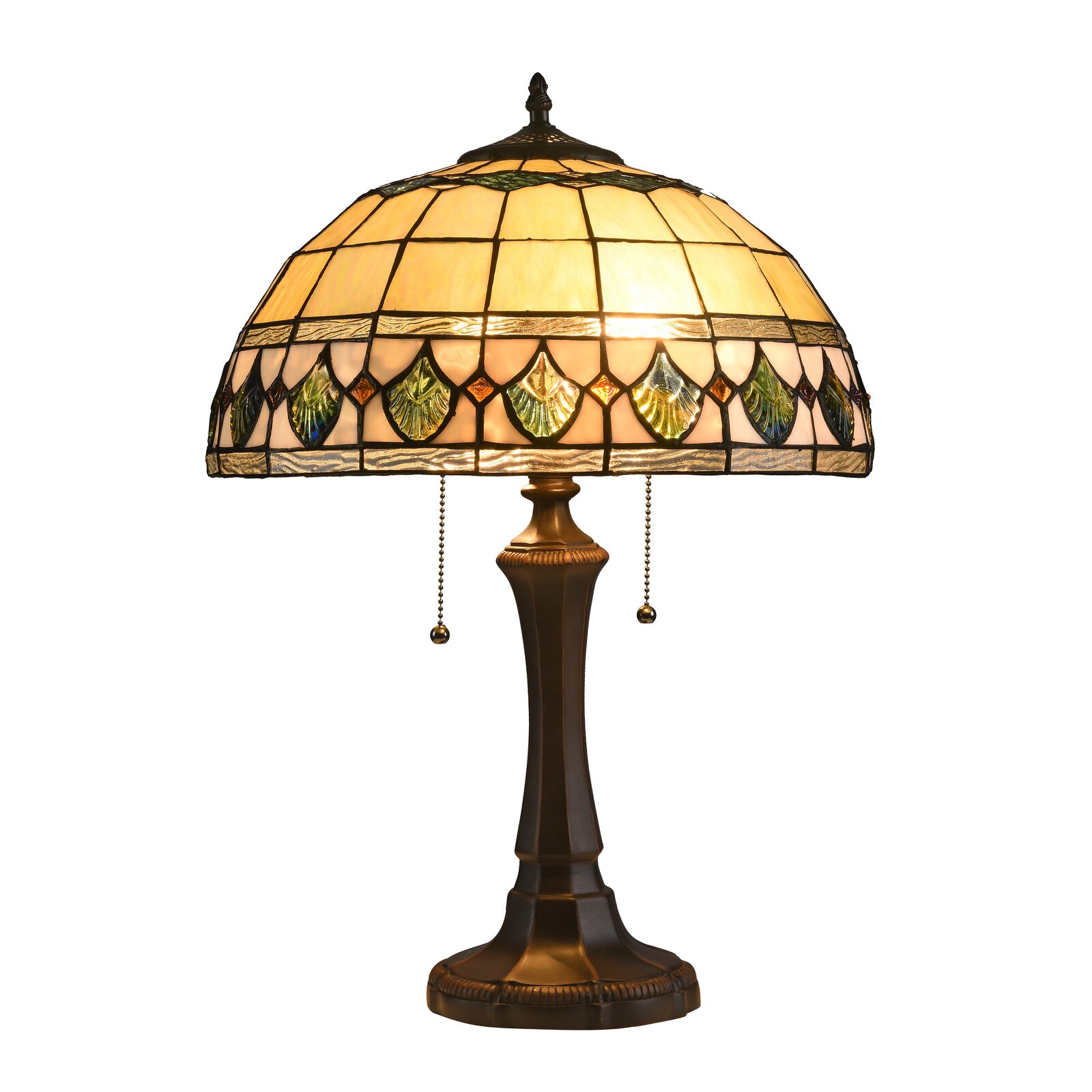 Una Tiffany 2 Light Geometric 22