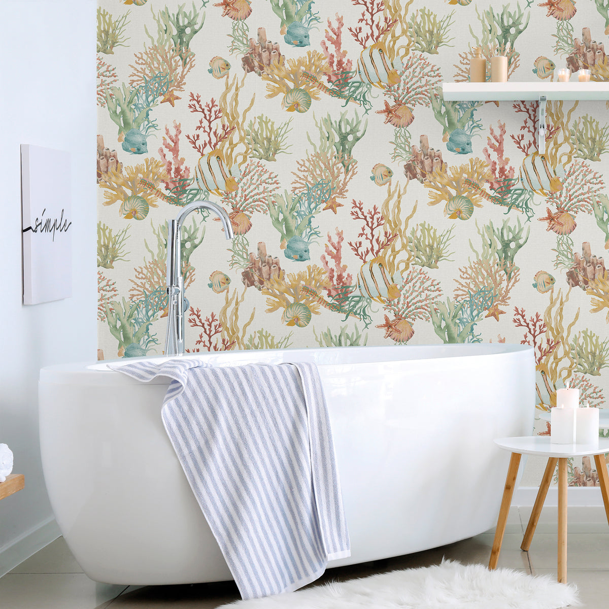 Sanders & Sanders behang onderwaterwereld grijs en meerkleurig - 53 cm x 10 m - 640222