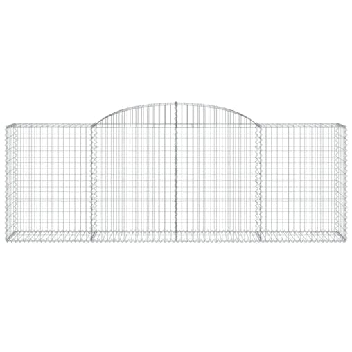 NNEVL Arched Gabion Basket 300x50x100/120 cm Galvanised Iron