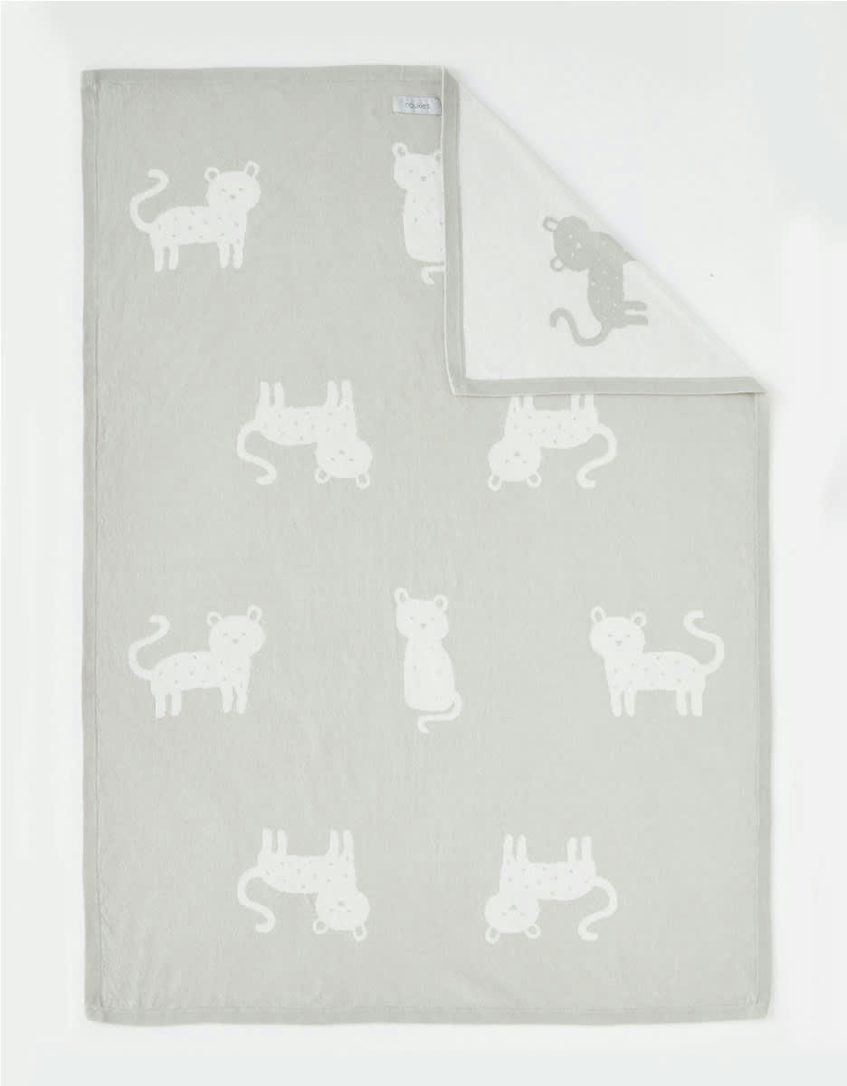 - Couverture 75 x 100 cm en tricot