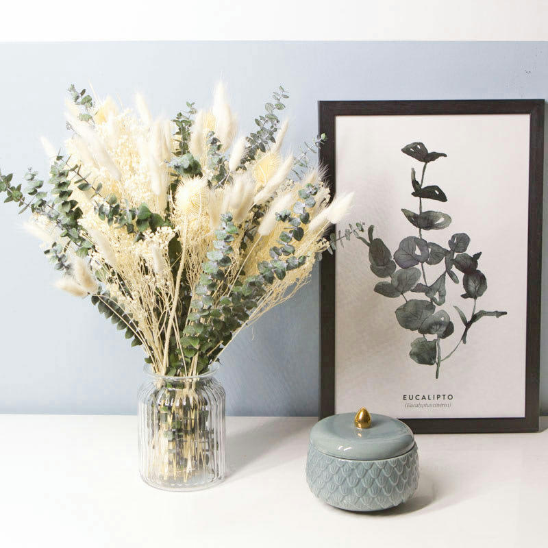 - Bouquet de fleurs séchées ivoire