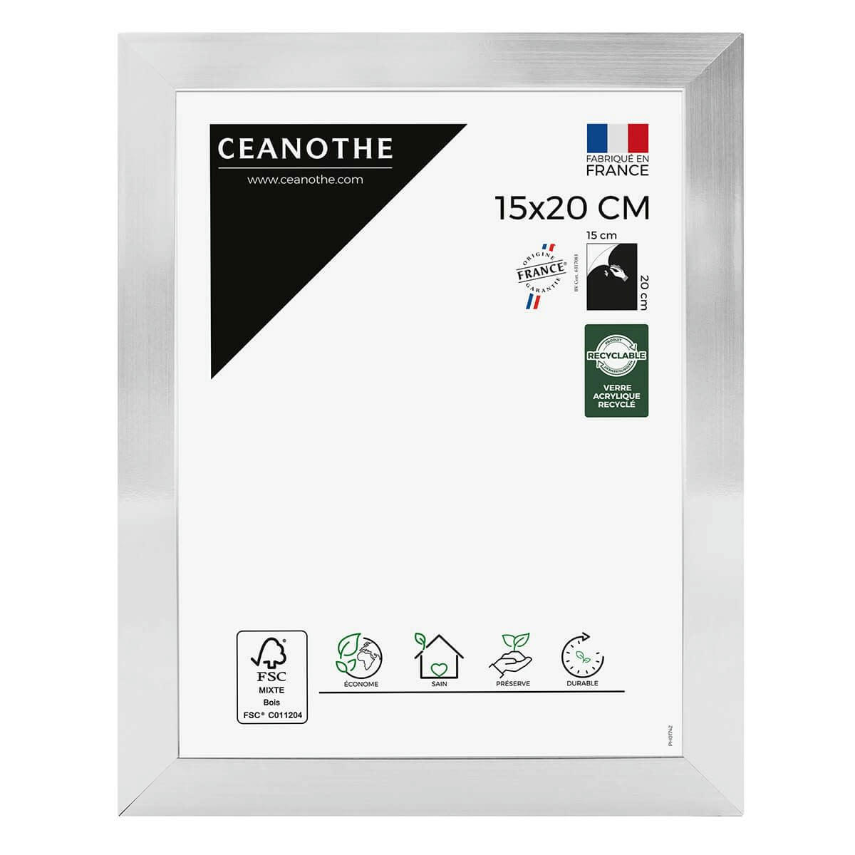 PRECIOUS - Cadre photo acier 15x20 cm résine recyclée