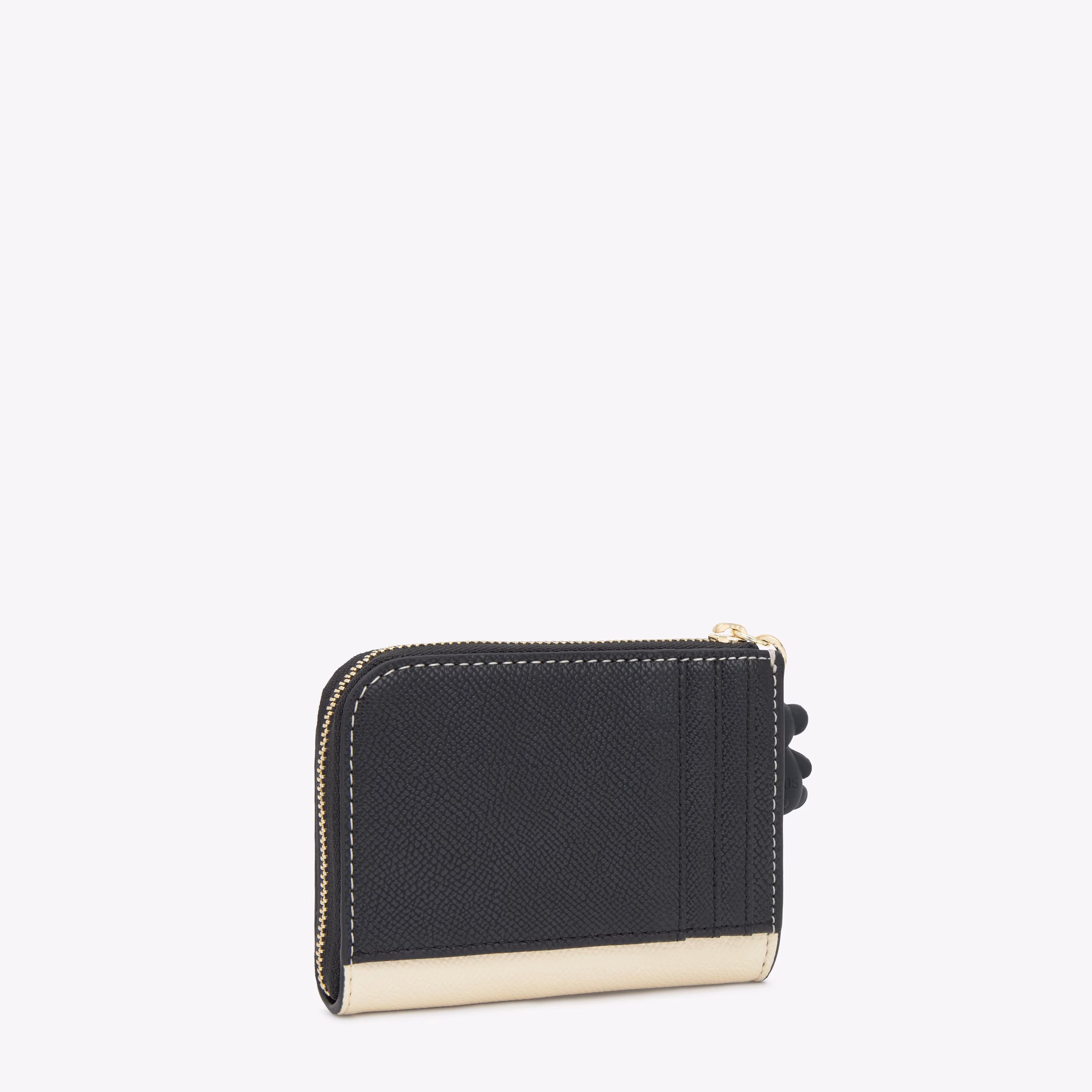 Monedero grande negro Audree Saffiano