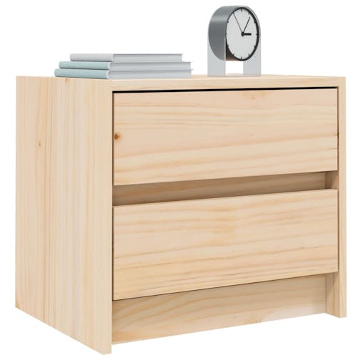NNEVL Bedside Cabinet 40x31x35.5 cm Solid Wood Pine