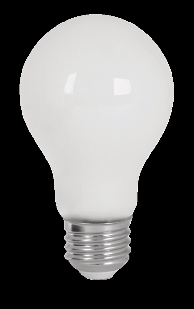 Feit LED A19 60W Filament Light Bulb, Soft White, White Glass, 8-pk