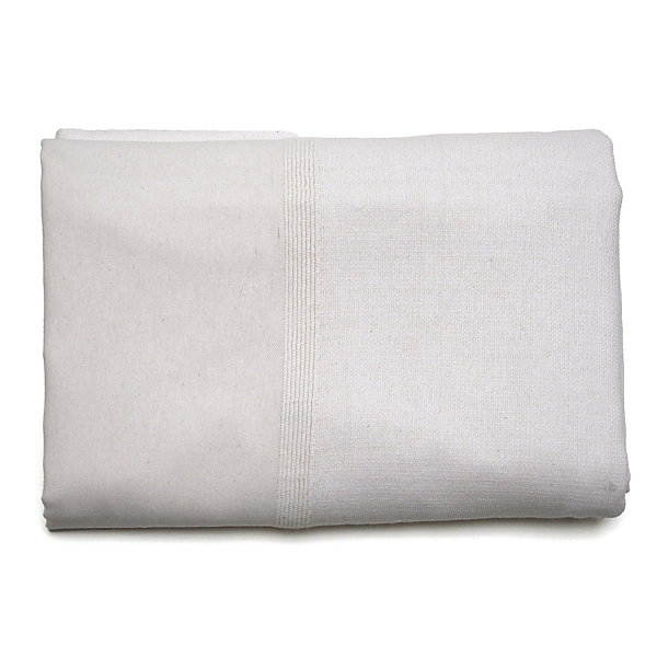 Dessus de lit ZAGORA pur coton 250 g/m² 260x240 cm blanc neige