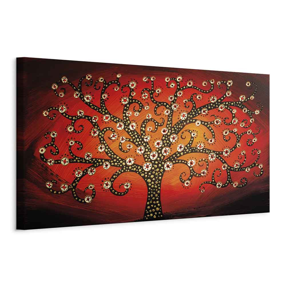 Obraz Ogniste drzewo 90 x 30 cm