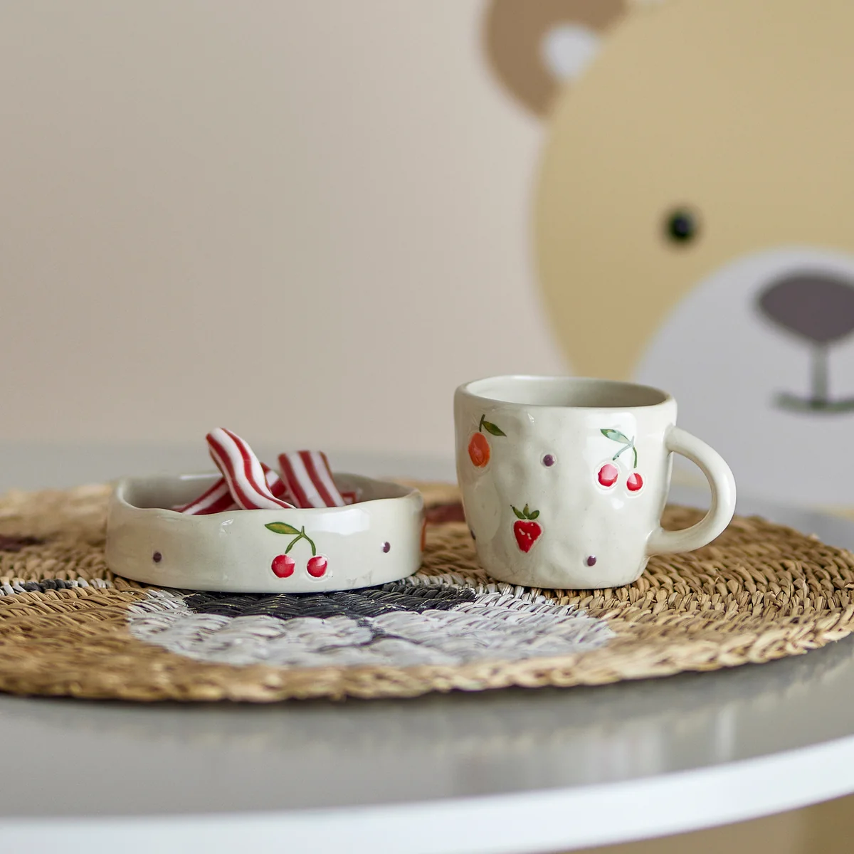 Bloomingville Mini - Tatiana Geschirr-Set, weiß (2er-Set)