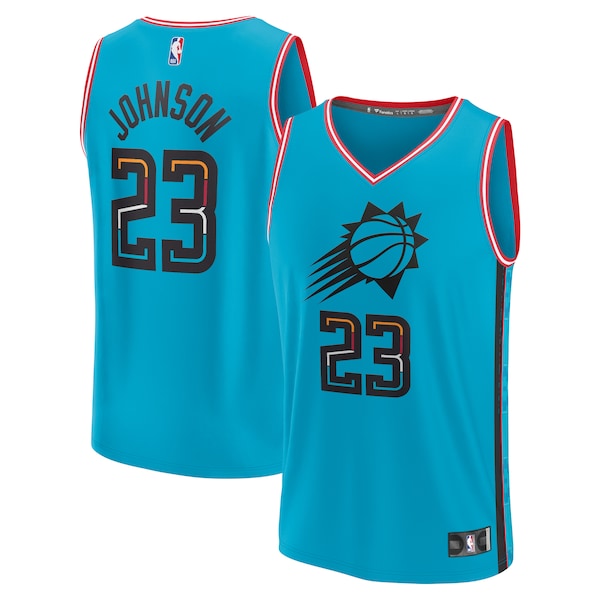 Cameron Johnson Phoenix Suns  Youth 2022/23 Fast Break Jersey - City Edition - Turquoise