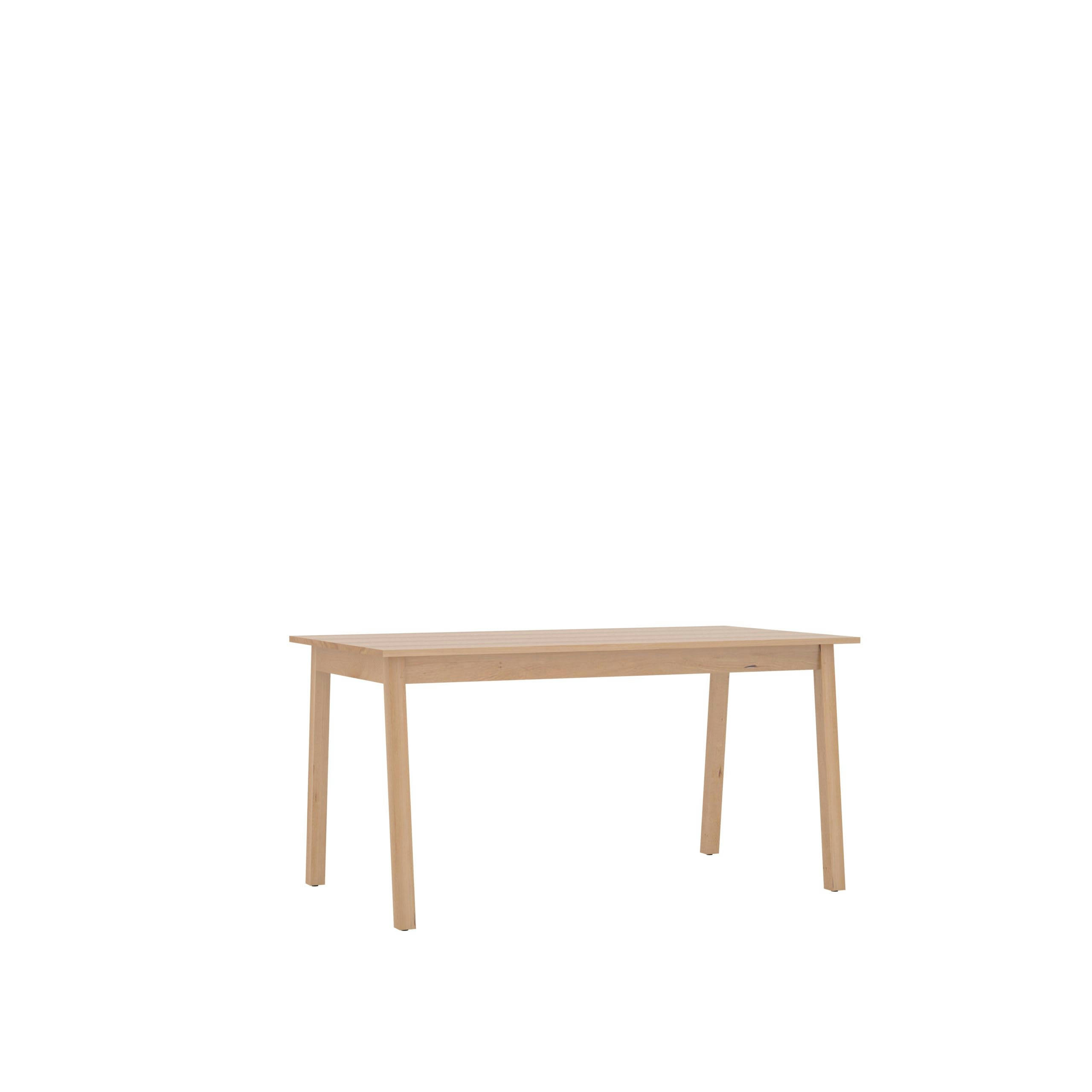 SELVA - Table en bois massif de hêtre des Pyrénées,  plateau 150x80 cm