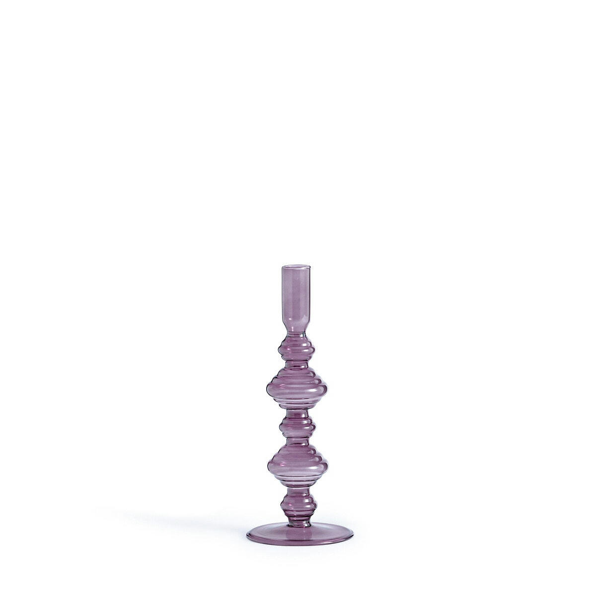Bougeoir en verre H22 cm, Lolita