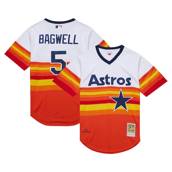 Jeff Bagwell Houston Astros 2004 Cooperstown Collection Authentic Throwback Jersey - White