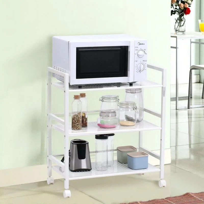 3- OR 4-tier Wheeled Steel Kitchen Island Cart