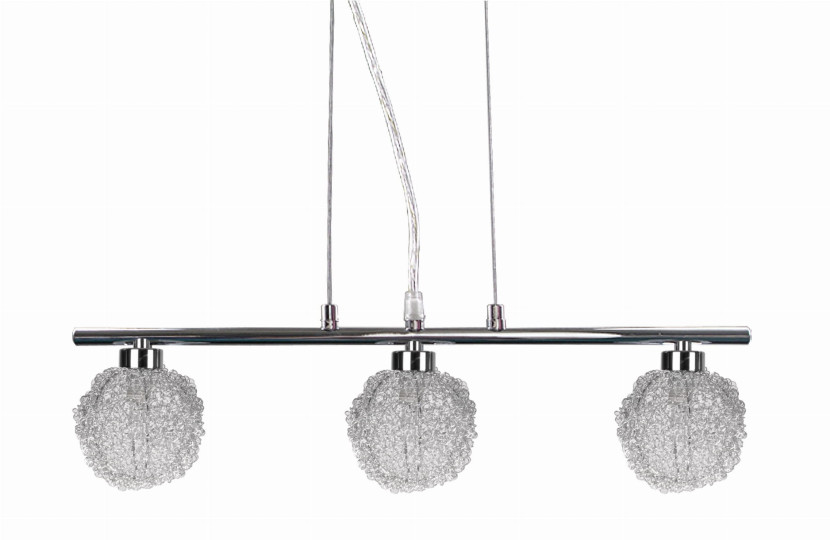 Lampa wisząca chromowana-srebrna WIND 3xG9x40W wym: 95x50x11 cm Candellux