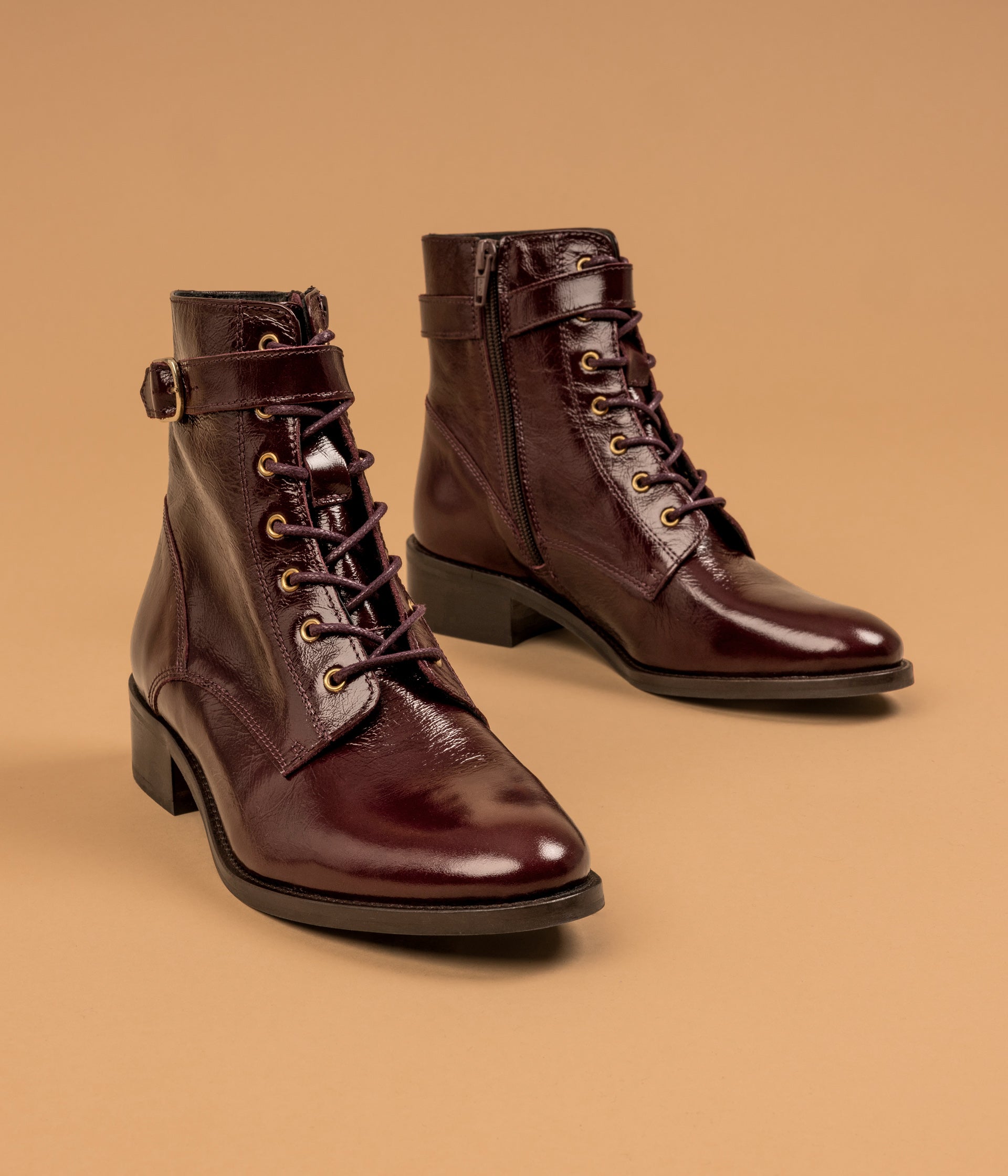 Boots Malory acajou