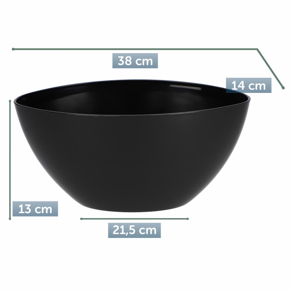Doniczka Osłonka Donica Połysk Kolory Czarna 38 cm