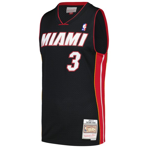 Dwyane Wade Miami Heat  2012/13 Hardwood Classics Swingman Jersey - Black