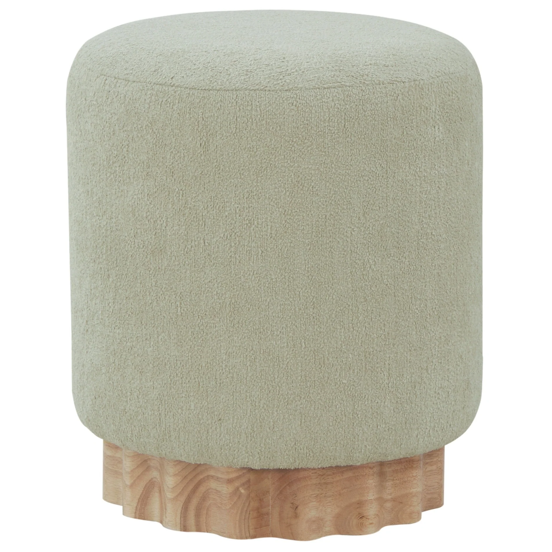 SAFAVIEH Couture Nikolas Round Boucle Ottoman