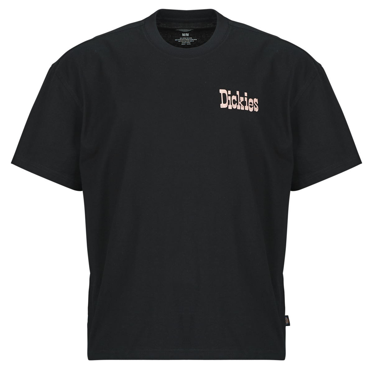 Dickies - POLK SS TEE BLACK - Black / Pink