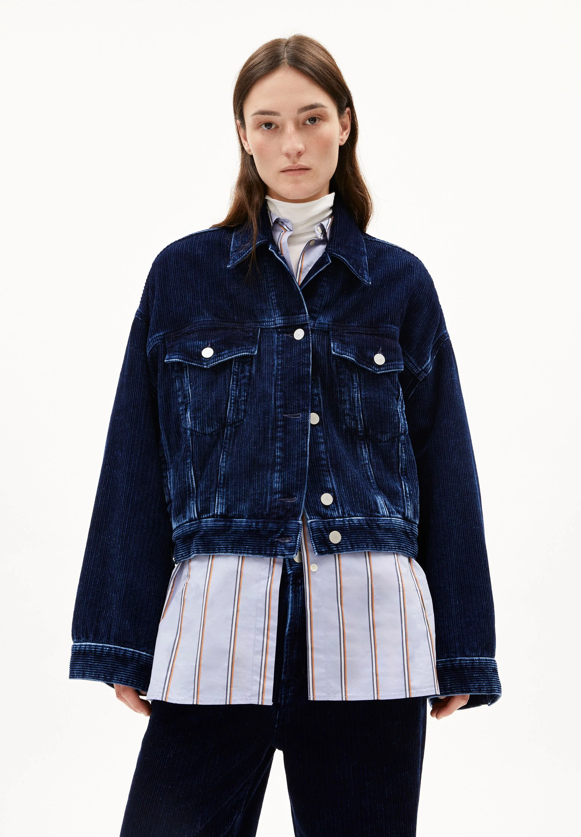 PAASITHE INDIGO CORD JACKE