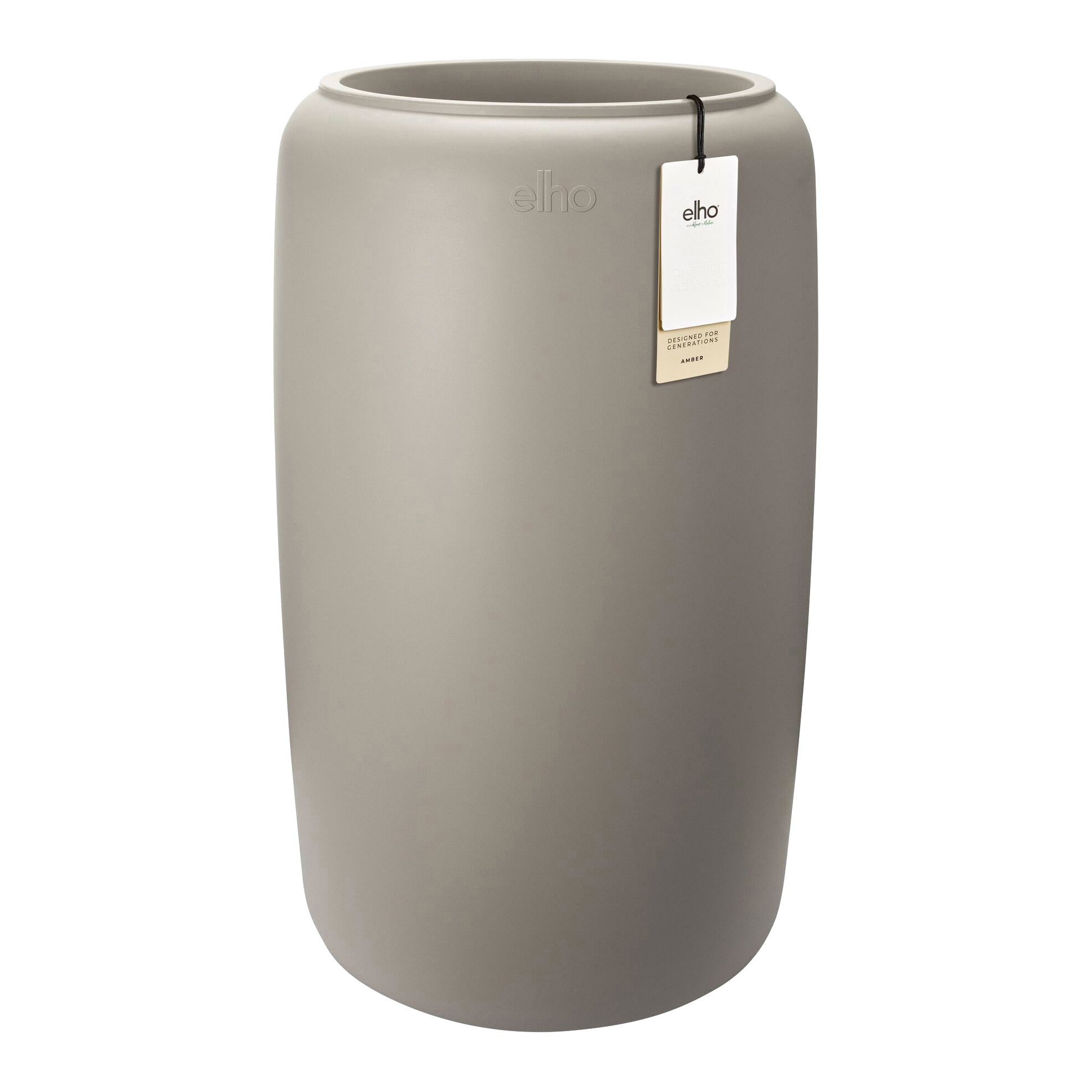 Elho Amber Beads Large 40 - Balanced beige - L 39 x B x H 66 cm - Binn