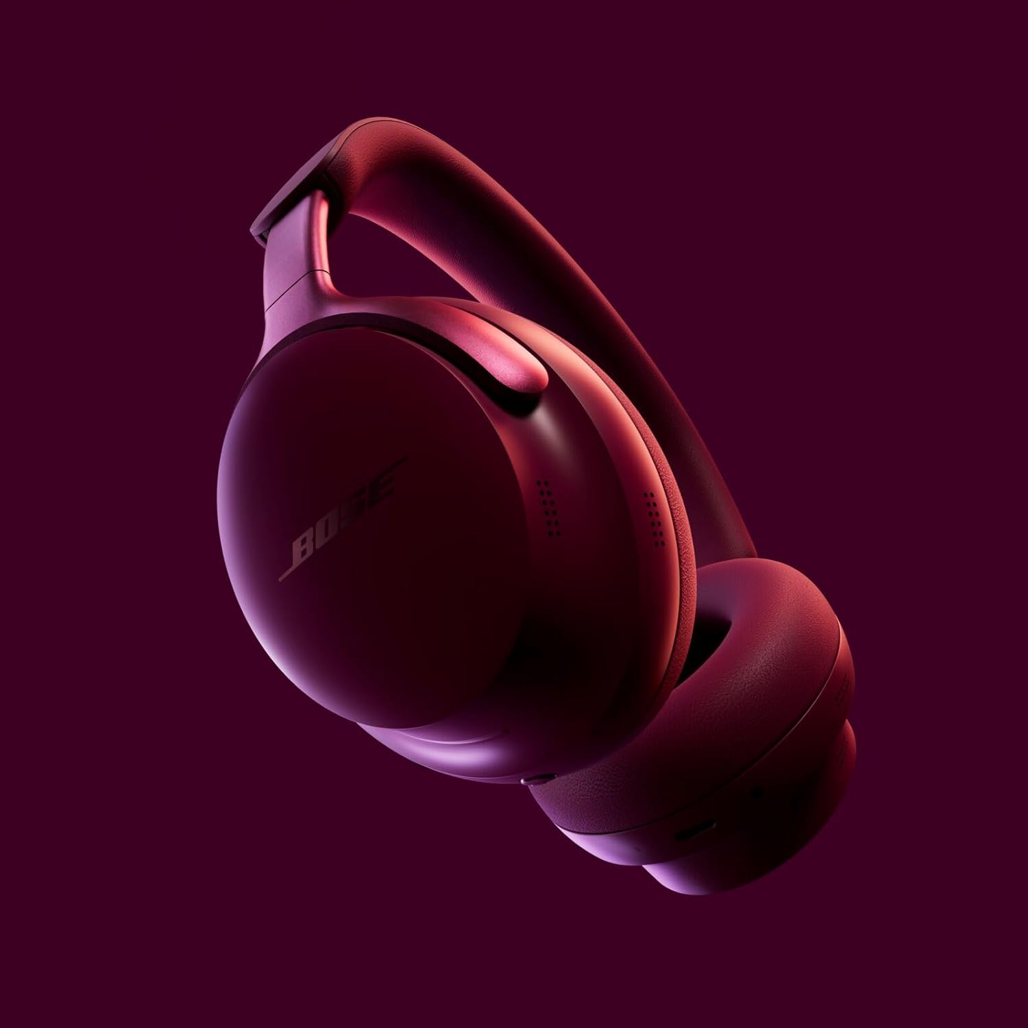 Bose QuietComfort Ultra Bluetooth Headphones  Wireless Headphones with Spatial Audio  Over Ear Noise Cancelling with Mic  Up to 24 Hours of Playtime  Deep Plum - Limited Edition Color