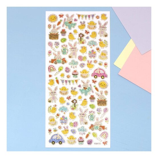 Easter Holographic Laser Stickers